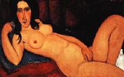 Amedeo Modigliani Reclining Nude with Loose Hair oil on canvas